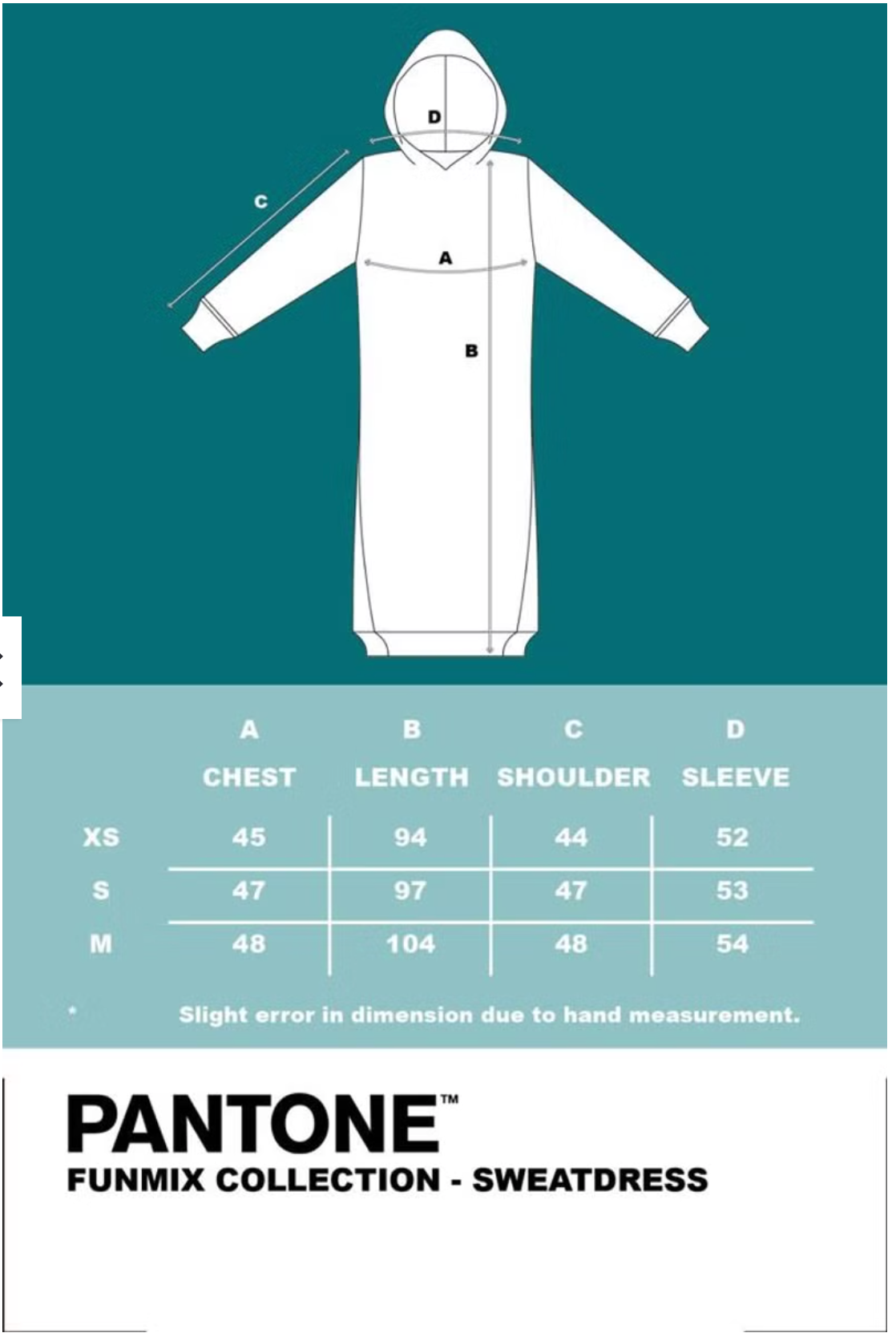 PANTONE - FunMix Collection 純棉拼色索繩連帽衛衣裙 (深藍/紫）